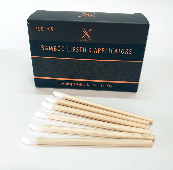 Bio-degradable Bamboo Stick Lipstick Applicators