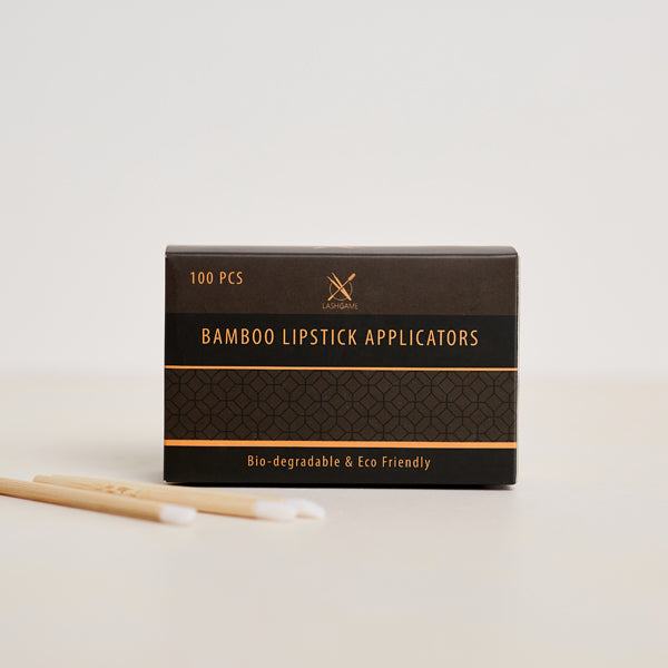 Bamboo Stick Lipstick Applicators 100 Pack